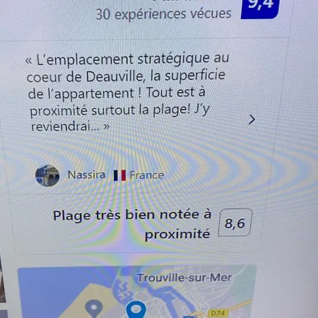 Apartamento Coeur Grand 3 Pieces Avec Parking Deauville